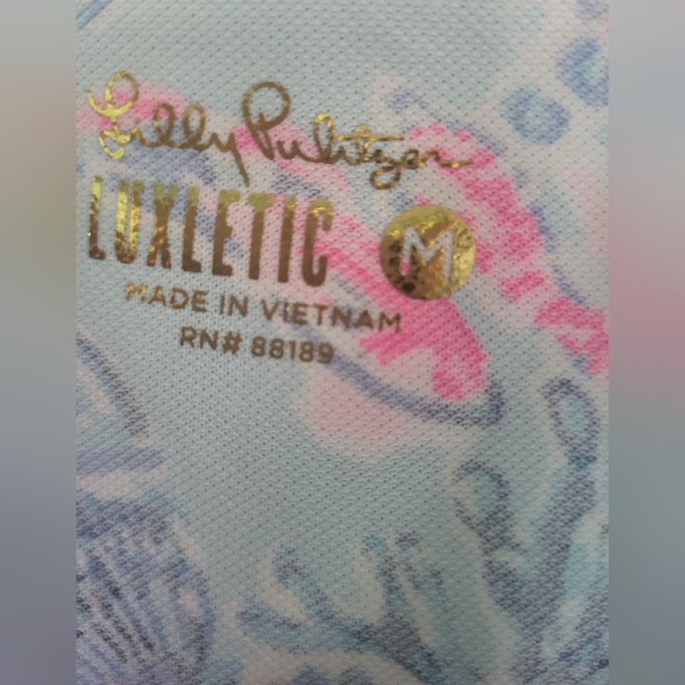 Lilly Pulitzer Luxletic Dress in Blue and Pink Floral - Picture 5 of 12